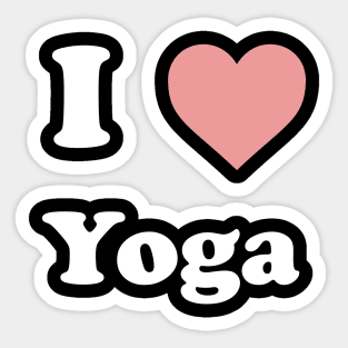 I Heart Yoga Sticker